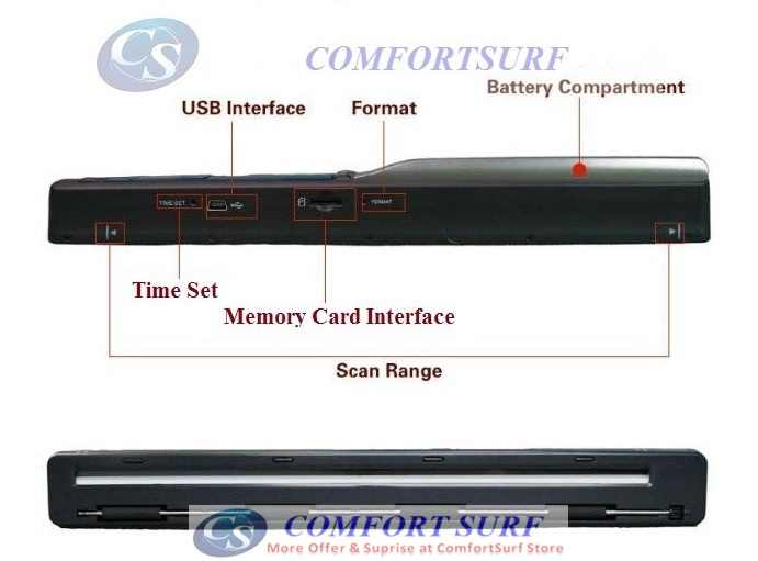 Mini Portable SkyPix Handheld / Cordless Color Scanner Printer 900dPi